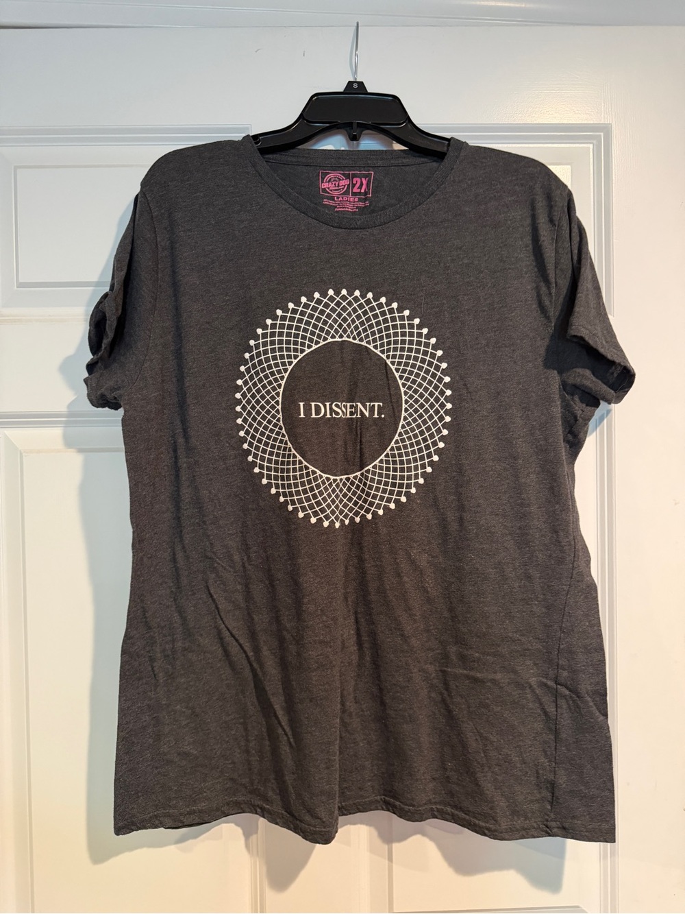 Crazy Dog “I Dissent” RBG Graphic Tee - Charcoal